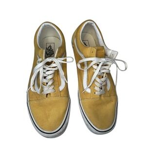 Vans Old Skool Suede‎ Sneakers Casual Skate Shoes Yellow White Stripe 12